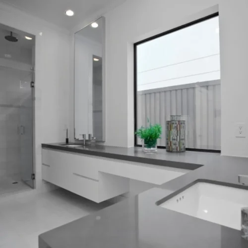 expo grey bathroom